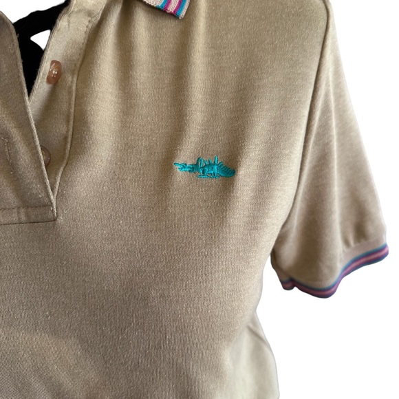 Vintage Sears Dragon decal dress. Tan size 10 - Picture 7 of 11